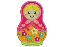 Stickmuster Matroschka Appli